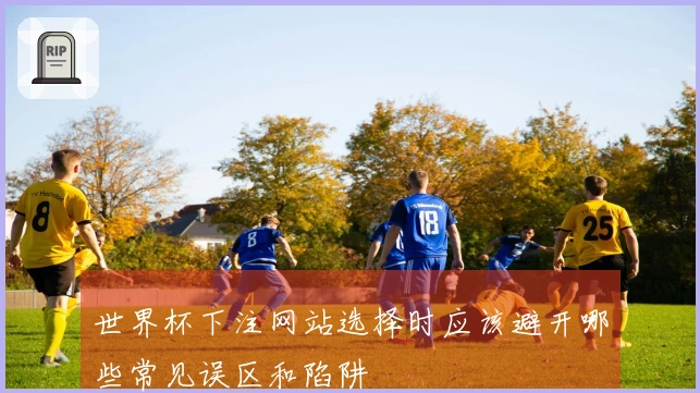 世界杯下注网站选择时应该避开哪些常见误区和陷阱